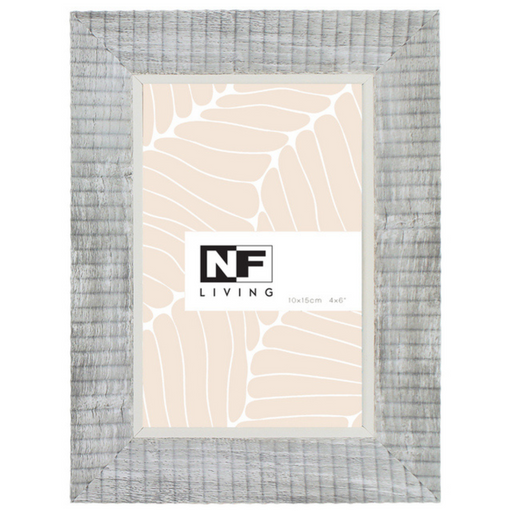 Valor photo frame 10x15cm in grey finish displaying a landscape photo