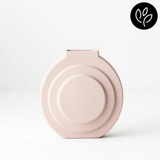 Ronis Vase Audrey Light Pink 15cmlx15.5cmh
