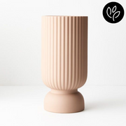 Ronis Vase Becca Nude 30cmhx15cmd – thumbnail