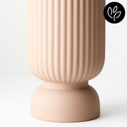Ronis Vase Becca Nude 30cmhx15cmd – thumbnail