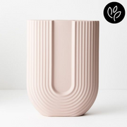 Ronis Vase Harpio Light Pink 23cmlx30cmh – thumbnail