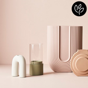 Ronis Vase Harpio Light Pink 23cmlx30cmh – thumbnail