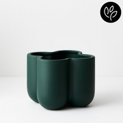 Ronis Vase Nirassa Emerald 17cmlx14cmh – thumbnail