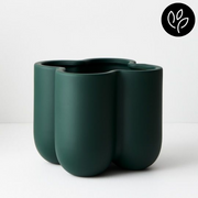 Ronis Vase Nirassa Emerald 20cmlx18cmh – thumbnail