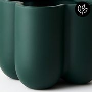 Ronis Vase Nirassa Emerald 20cmlx18cmh – thumbnail