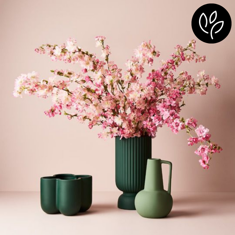 Ronis Vase Nirassa Emerald 20cmlx18cmh
