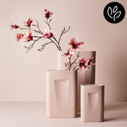 Ronis Vase Sable Light Pink 23.5cmlx35cmh – thumbnail