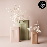 Ronis Vase Sable Light Pink 23.5cmlx35cmh – thumbnail