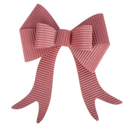 Pink Velour Bow 30x35cm for Christmas tree, wreath, or gift decoration