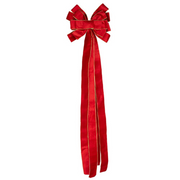 Ronis Velvet Bow 33x110cm Red