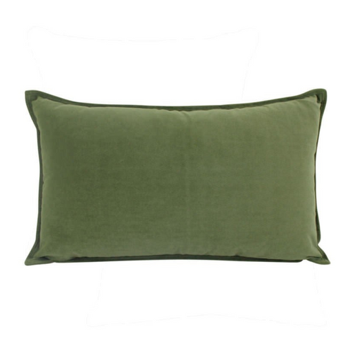 Ronis Velvet Cushion 30x50cm Olive
