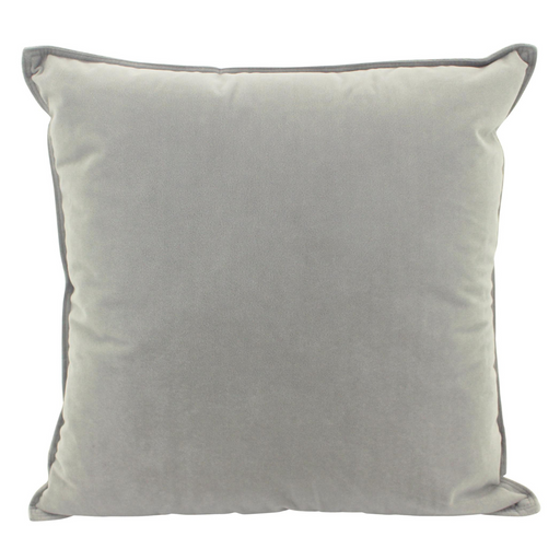 Ronis Velvet Cushion 45x45cm Light Grey