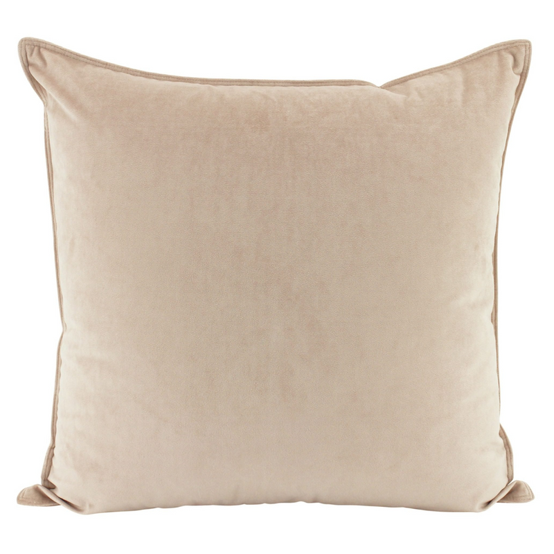 Ronis Velvet Cushion 55x55cm Nude