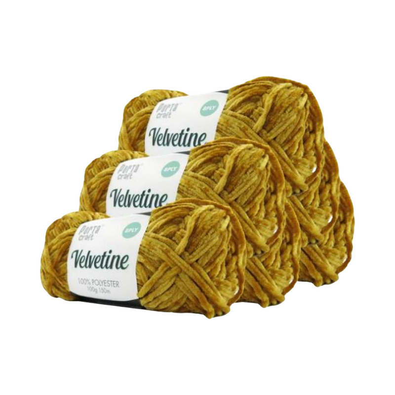 Velvetine Yarn 100g 150m 07 Mustard