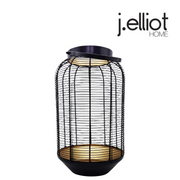 Ronis Verona Lantern Black and Gold 25x16x42cm