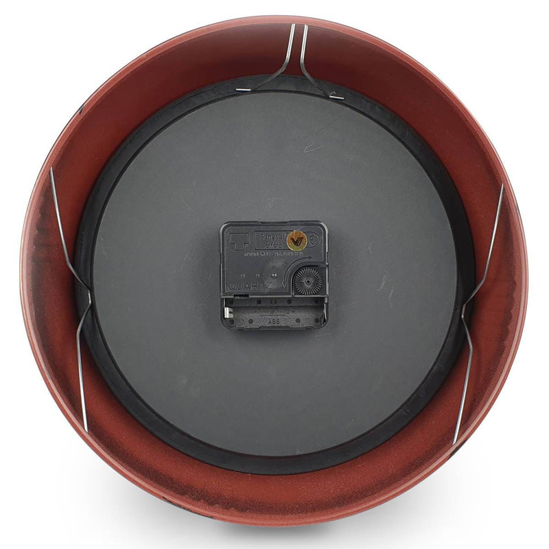Ronis Vintage Port Classic Distressed Metal Wall Clock 24x24x7cm Black
