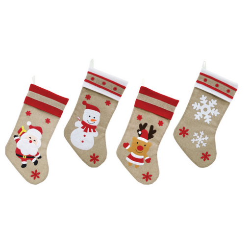 Ronis Vintage Stocking Felt Motifs 50cm Assorted
