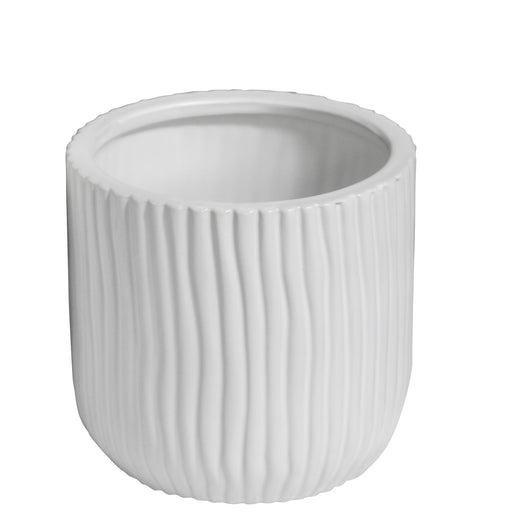 Viva planter 13x12.5cm matt white small decorative indoor plant pot for succulents and minimalist modern home décor styling