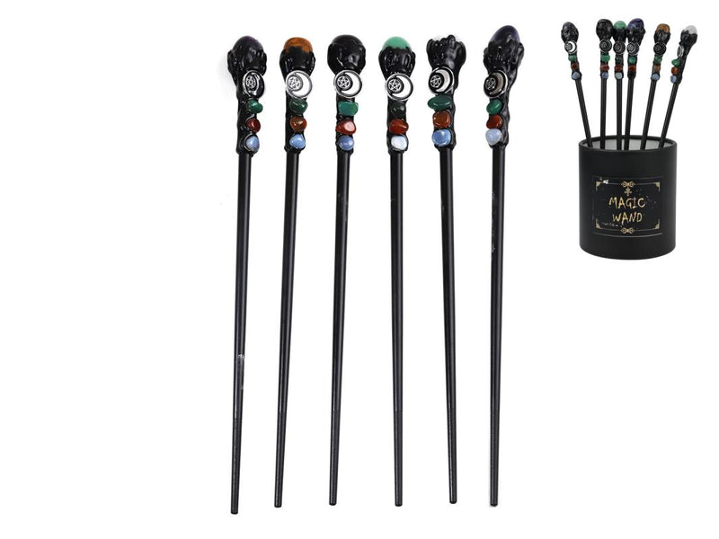 Magic wand with gemstone 28cm