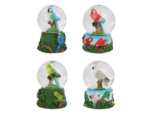 Mini waterball snow globe with bird figurine