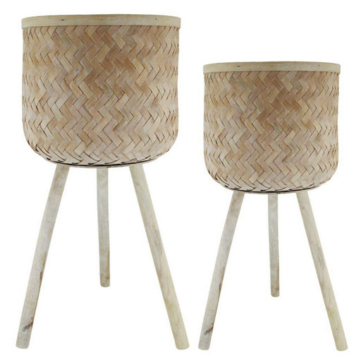 Set of 2 large standing planters