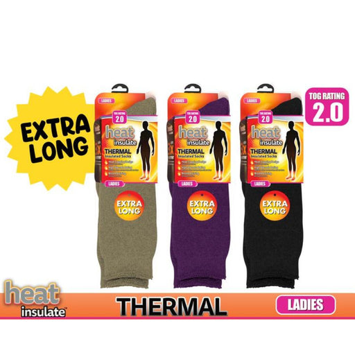 Ladies HeatIns Socks (Long) Ser2 1Pair