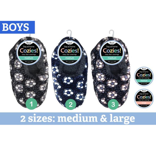 Boys Sherpa Slippers Series 2 1Pair