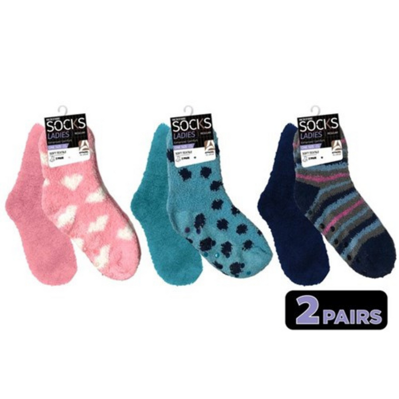 Ladies Mircofiber Socks 2pk