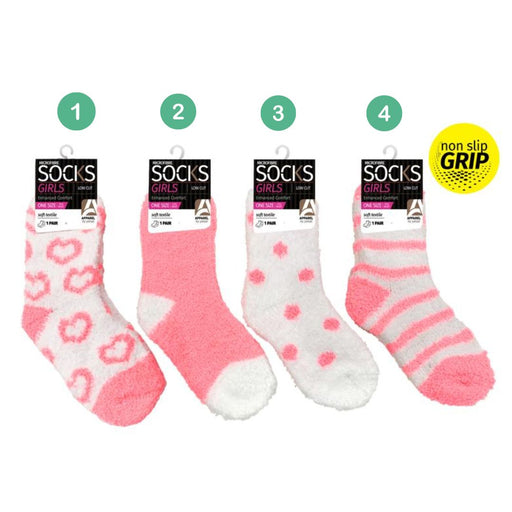 Girls Microfiber Socks Brights 2 1Pair