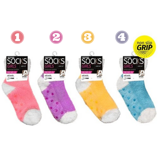 Girls Microfiber Socks Pastel 2