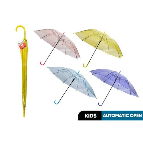 Kids transparent automatic umbrella
