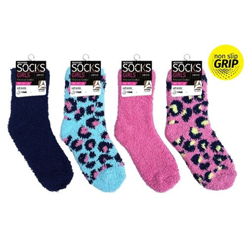 Girls Microfiber Socks Animal