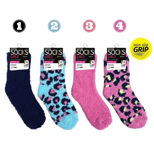 Girls Microfiber Socks Animal