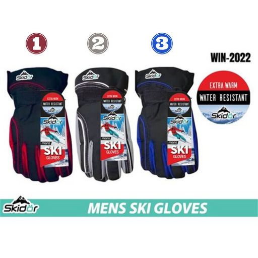 Mens Ski Gloves - Water Resistant