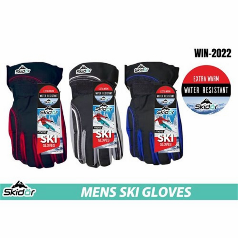 Mens Ski Gloves -Water Resistant