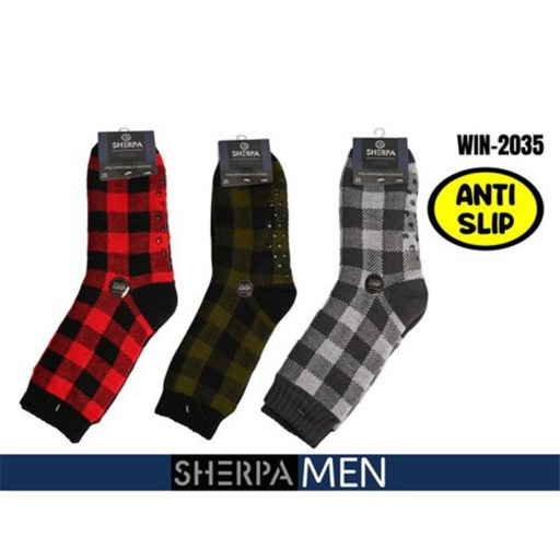 Mens Sherpa Socks Check Ser 2