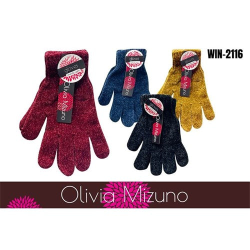 Ladies Chenille Gloves