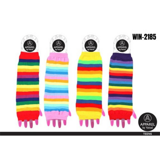 Neon Stripe Hand Warmers