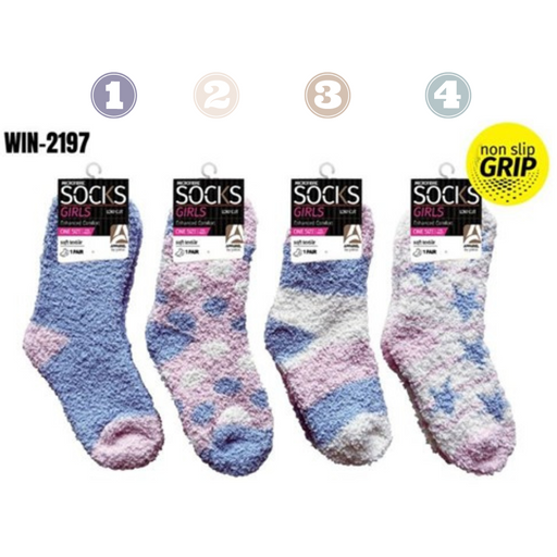 Girls Microfiber Socks Pastel 4