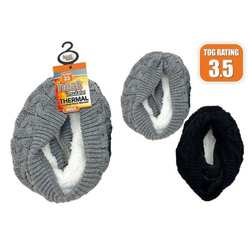 Heat Insulate Cable Knit Scarf
