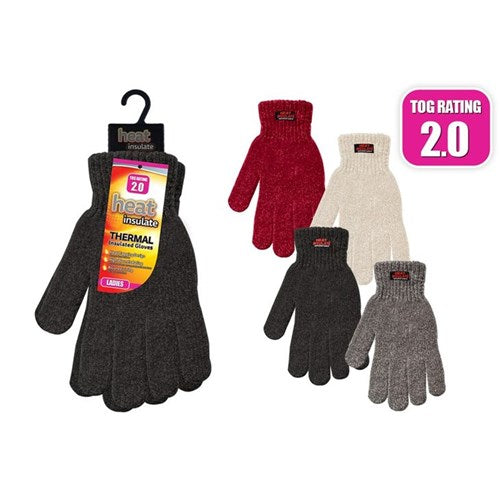 Gloves Ladies Heat Insulate Chenille Gloves
