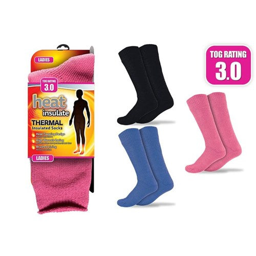 Socks Ladies Insulated Thermal Brushed Socks