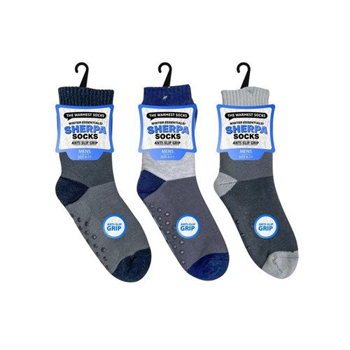 Socks Mens Sherpa Socks 2 Tone