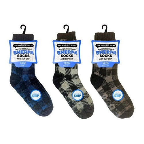 Socks Mens Sherpa Socks Check