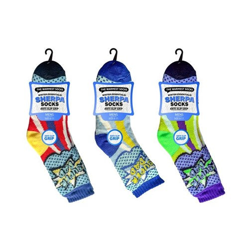 Socks Mens Sherpa Socks Super Dad