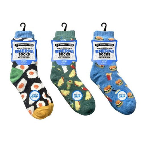 Socks Mens Sherpa Socks Food