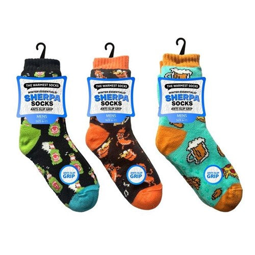 Socks Mens Sherpa Socks Snacks