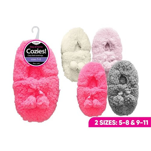 Slippers Ladies Snuggle Slipper W/ PomPom