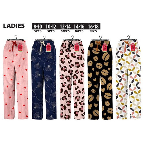 Ladies PJ Lounge Pants 5Sizes Ser 2