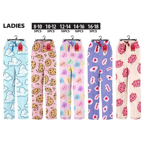 Ladies PJ Lounge Pants 5Sizes Ser 3